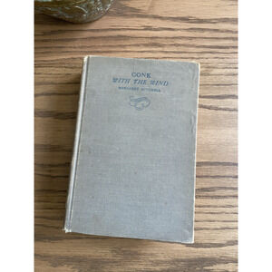 Vintage 1936 Gone with the Wind Margaret Mitchell Hardcover Early Printing